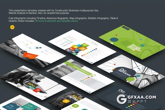 75页房地产建筑行业keynote模板7种配色主题 - 顶尖PPT