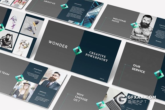 54页创意商务谷歌公司PPT模板 - 顶尖PPT