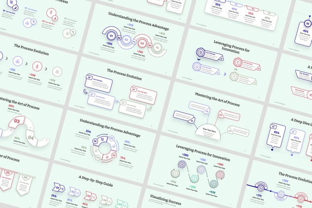 流程信息图形keynote模板 - 顶尖PPT