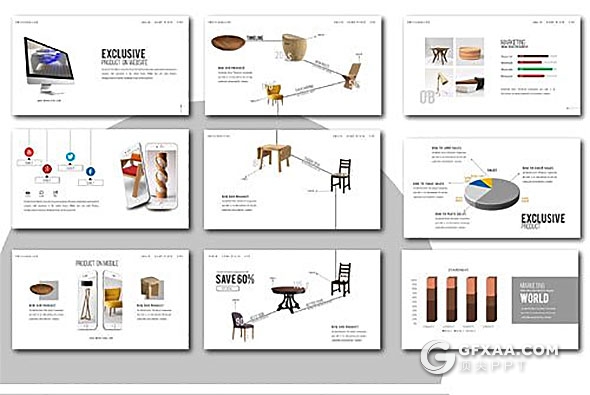 17页家具用品营销推广展示PPT模板 - 顶尖PPT