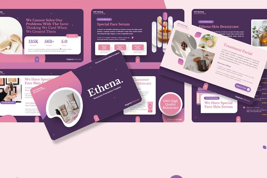 美容护理讲述展示服务方案推介PPT模板 - 顶尖PPT