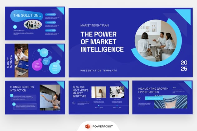 市场洞察与行业趋势分析PPT模板 - 顶尖PPT