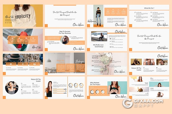 96页时尚杂志文艺风格keynote模板 - 顶尖PPT