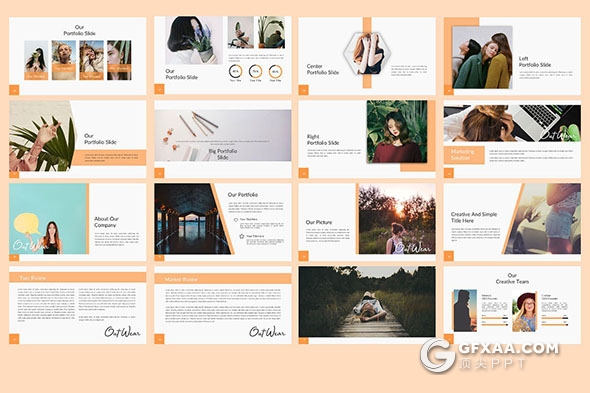 96页时尚杂志文艺风格keynote模板 - 顶尖PPT