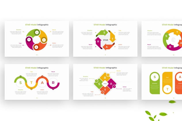 STAR模型信息图PPT模板 - 顶尖PPT