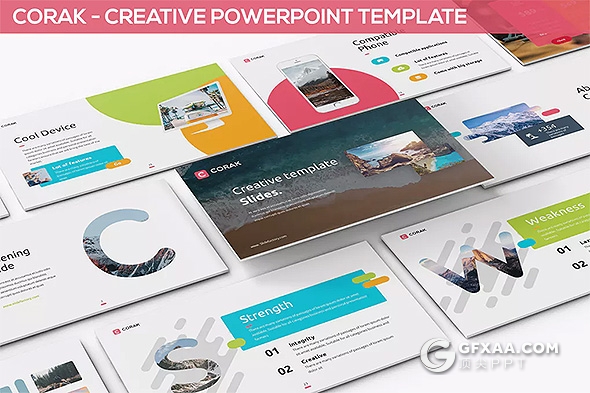 30页12种配色精美设计商务通用PPT模板 - 顶尖PPT