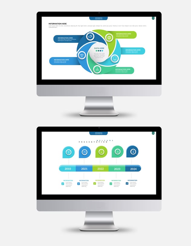 keynote创意数据图形大合集模板 - 顶尖PPT