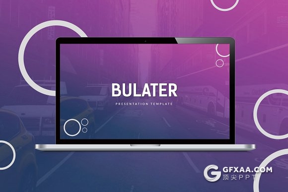 46页紫色创意圆形市场调查分析PPT模板 - 顶尖PPT