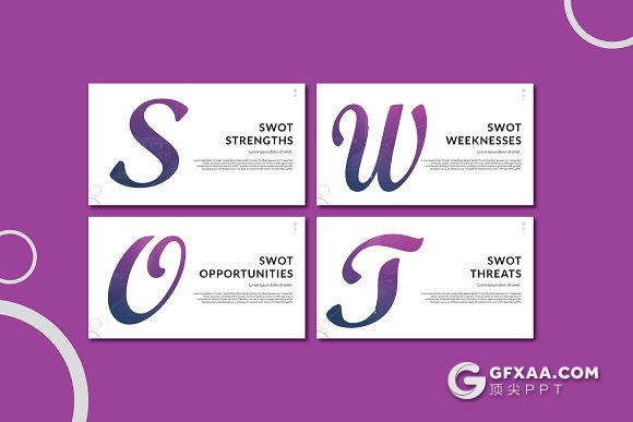 46页紫色创意圆形市场调查分析PPT模板 - 顶尖PPT