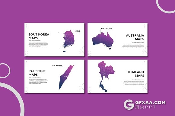 46页紫色创意圆形市场调查分析PPT模板 - 顶尖PPT