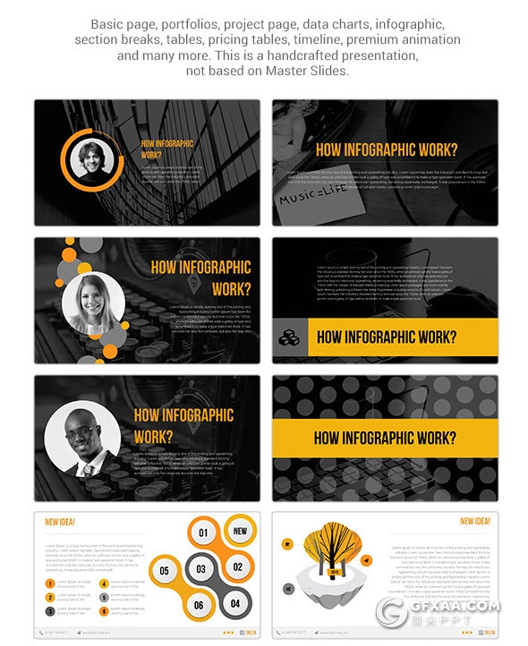 124页商务多用途PPT模板30种配色主题 - 顶尖PPT