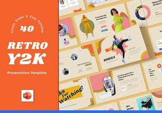 涂鸦风格时尚品牌服饰PPT模板 - 顶尖PPT