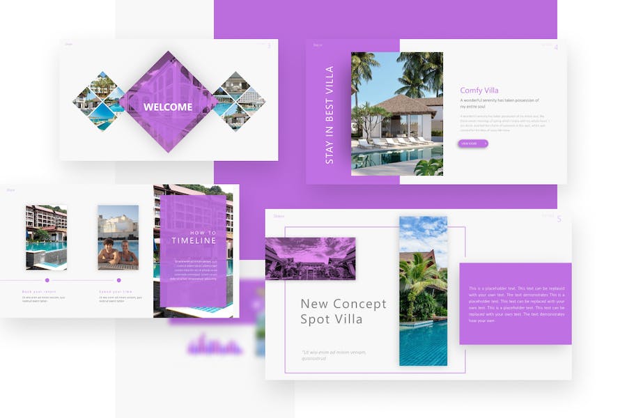 唯美优雅旅游度假风景展示旅游公司宣传keynote模板 - 顶尖PPT