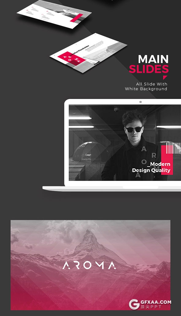 57页创意图形组合艺术风格PPT模板10种配色主题 - 顶尖PPT