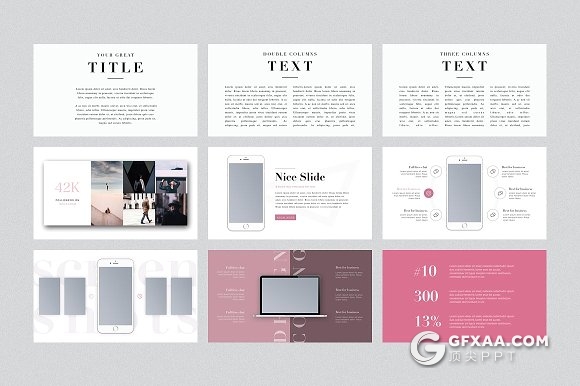 143页伦敦时尚杂志风格PPT模板 - 顶尖PPT