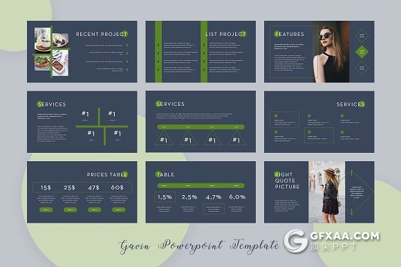 63页绿色文艺唯美风格商务多用途PPT模板 - 顶尖PPT