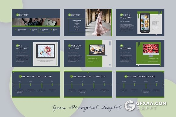 63页绿色文艺唯美风格商务多用途PPT模板 - 顶尖PPT