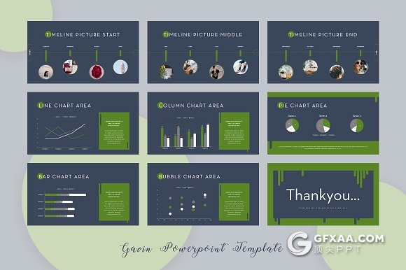 63页绿色文艺唯美风格商务多用途PPT模板 - 顶尖PPT