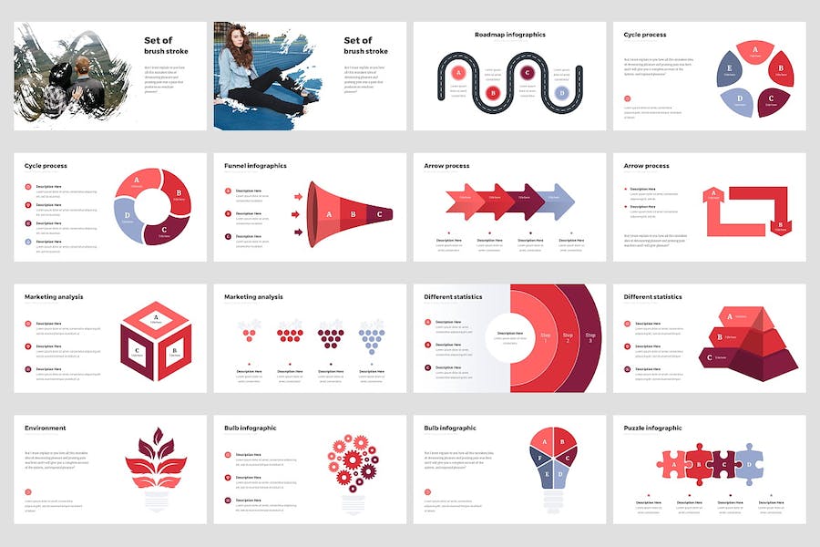 红色企业业务合作解决方案商业计划项目汇报展示通用PPT模板 - 顶尖PPT