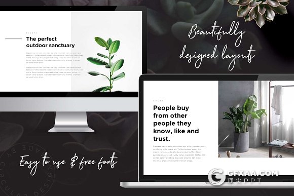 44页文艺唯美风格PPT模板 - 顶尖PPT