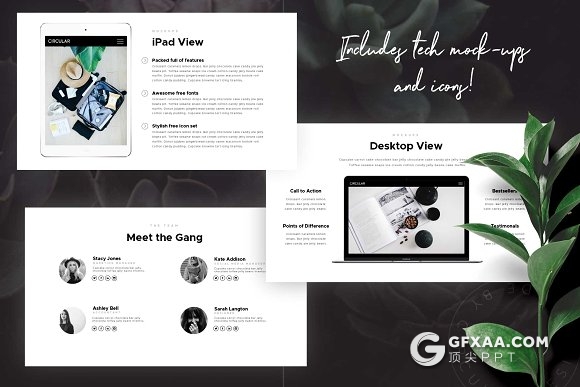 44页文艺唯美风格PPT模板 - 顶尖PPT