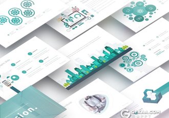 200页精致设计商务多用途PPT模板15种配色 - 顶尖PPT