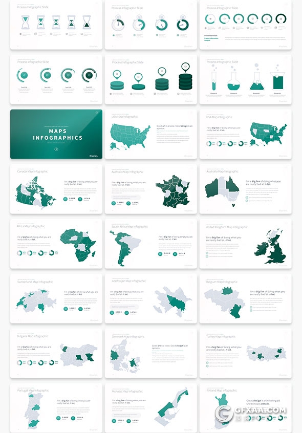 200页精致设计商务多用途PPT模板15种配色 - 顶尖PPT
