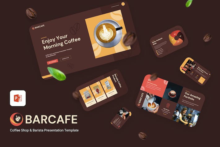 酒吧咖啡厅PPT模板 - 顶尖PPT