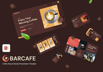 酒吧咖啡厅PPT模板 - 顶尖PPT