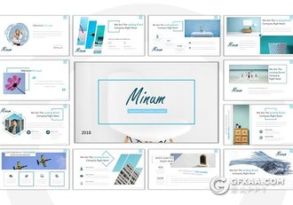 60页极简风格商务工作总结PPT模板 - 顶尖PPT