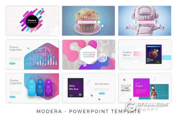 PPT神作60页创意图形组合精美PPT模板10种配色 - 顶尖PPT