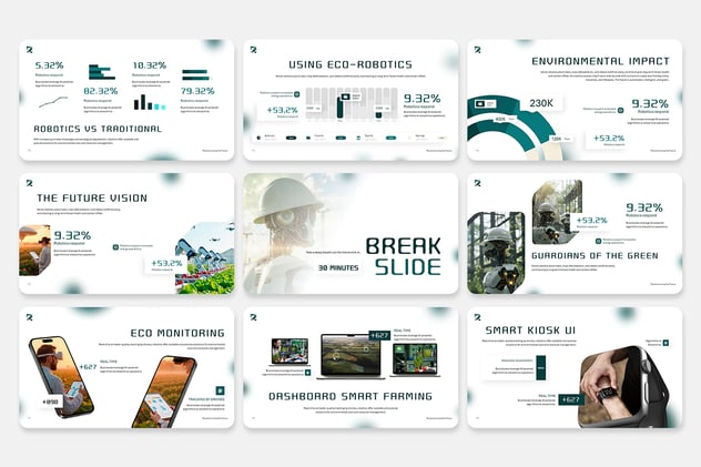 人工智能驱动机器人革命PPT模板 - 顶尖PPT