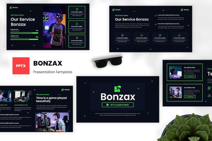 游戏开发工作室项目策划运营PPT模板 - 顶尖PPT