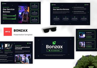 游戏开发工作室项目策划运营PPT模板 - 顶尖PPT