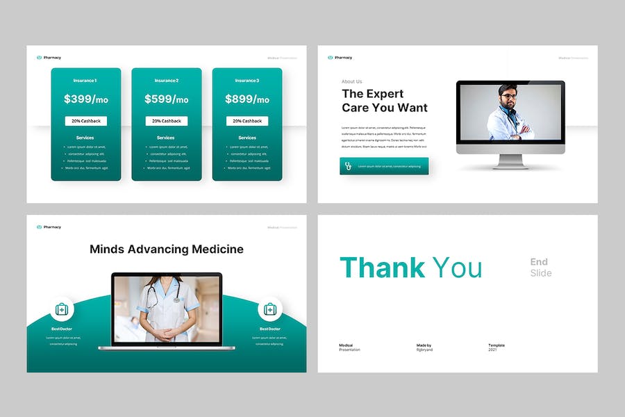 药房医学医药行业PPT模板 - 顶尖PPT