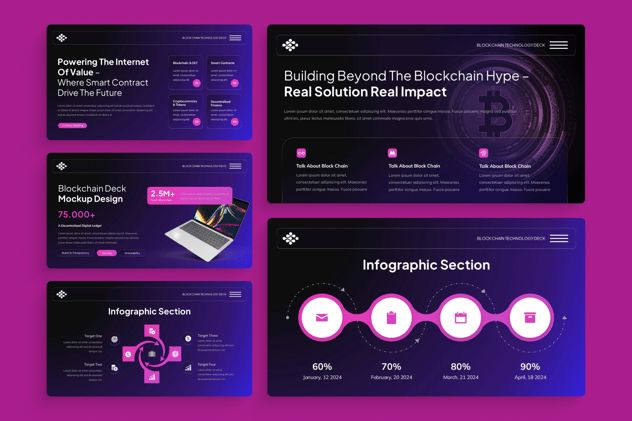 区块链技术创业融资计划书Keynote模板 - 顶尖PPT