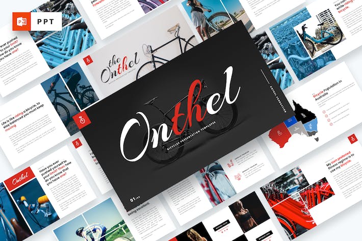 自行车产品详情介绍展示PPT模板 - 顶尖PPT