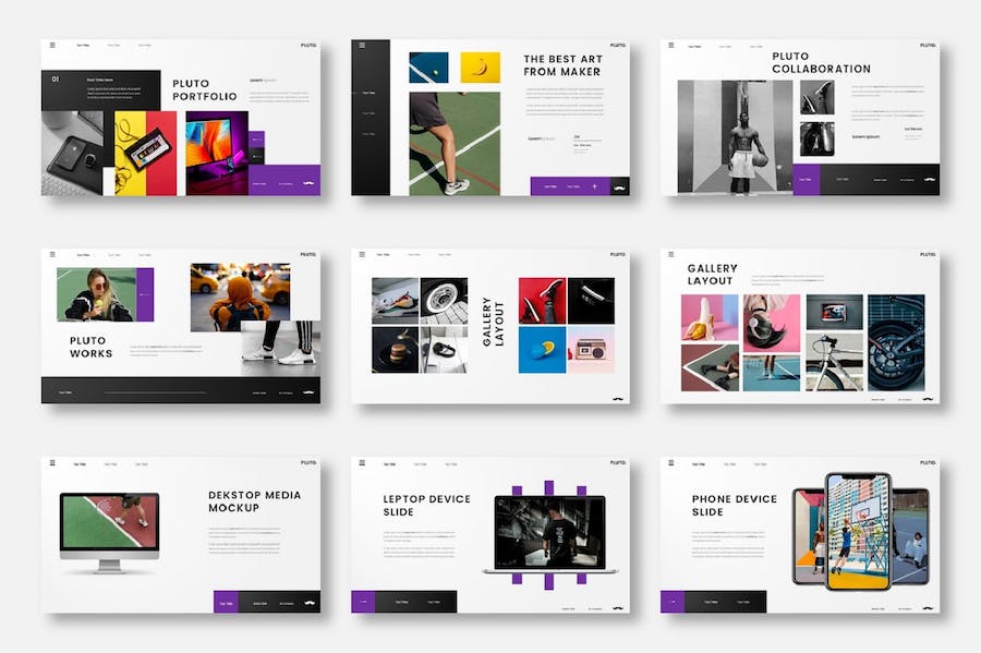 个性商务风格设计展示PPT模板 - 顶尖PPT