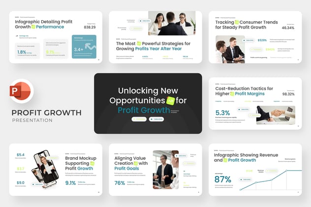 利润增长策略PPT展示模板 - 顶尖PPT