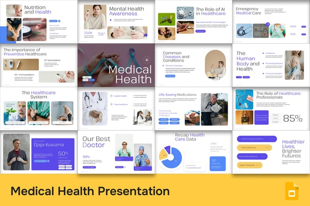 医疗健康护理市场调查分析PPT模板 - 顶尖PPT