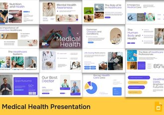 医疗健康护理市场调查分析PPT模板 - 顶尖PPT
