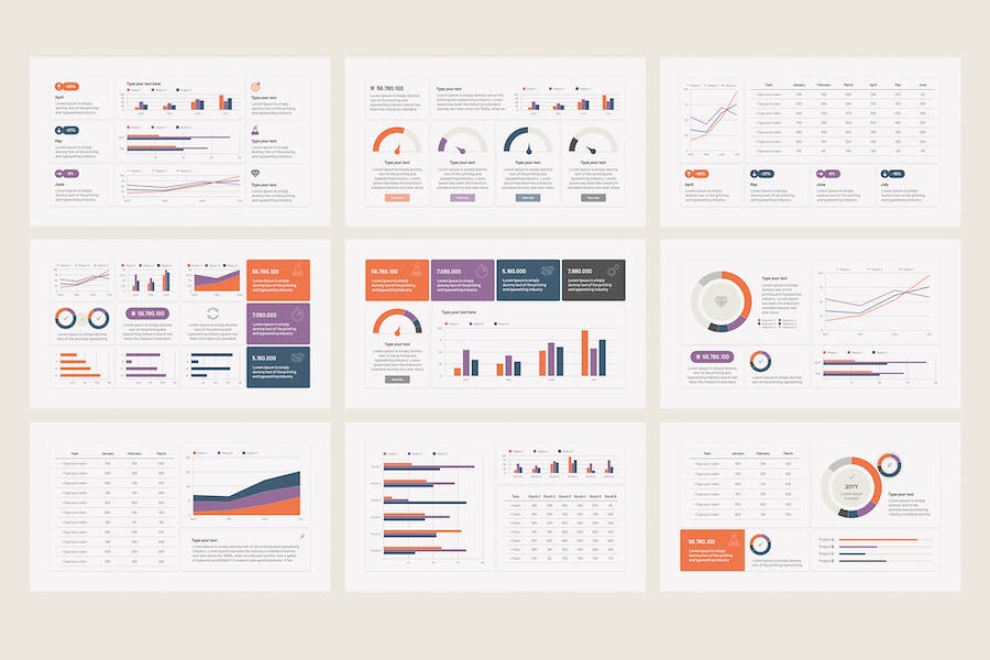 KPI数据分析套件工具包Keynote模板 - 顶尖PPT