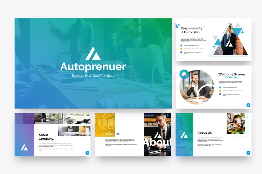 欧美商务商业风格PPT模板 - 顶尖PPT