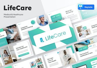 医疗健康保障服务项目方案Keynote模板 - 顶尖PPT