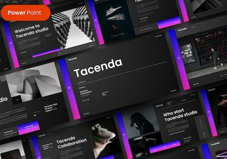 黑色系国外商务多用途PPT模板 - 顶尖PPT