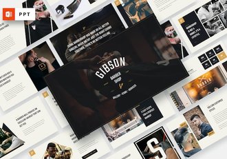 理发店剃须PPT模板 - 顶尖PPT