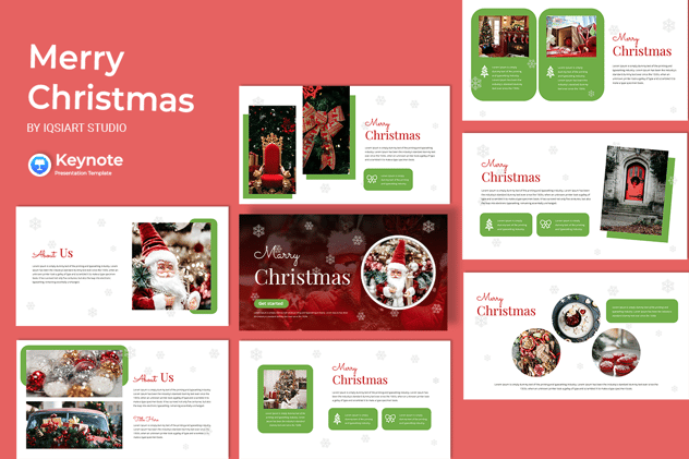 圣诞节婚礼主题演讲方案Keynote模板 - 顶尖PPT