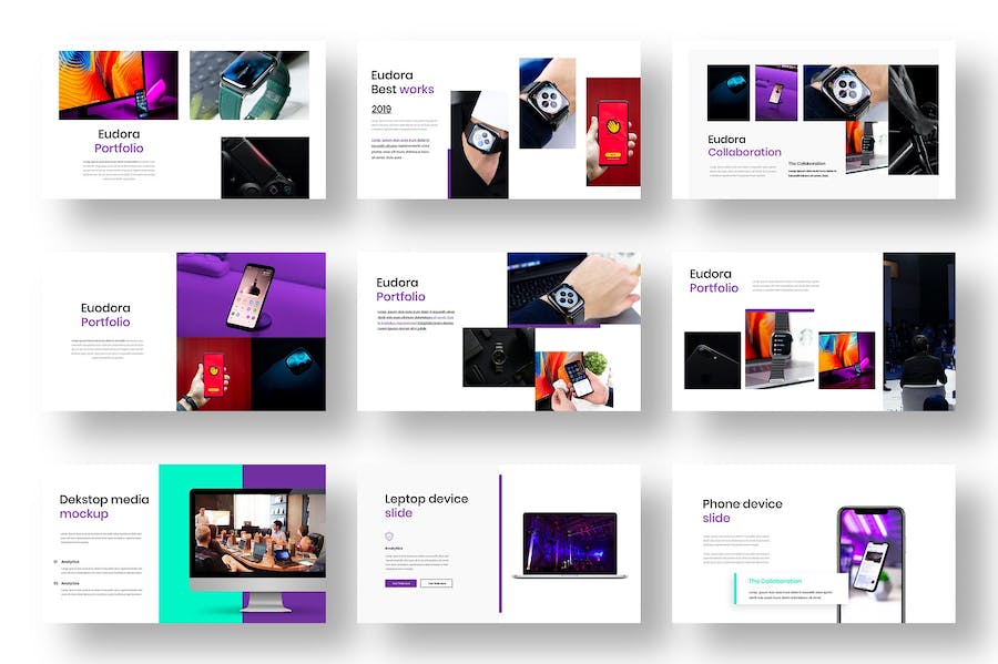 渐变色企业合作商业计划营销商务通用keynote模板 - 顶尖PPT