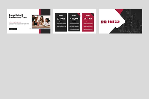 商业演讲平台主题展示Keynote模板 - 顶尖PPT