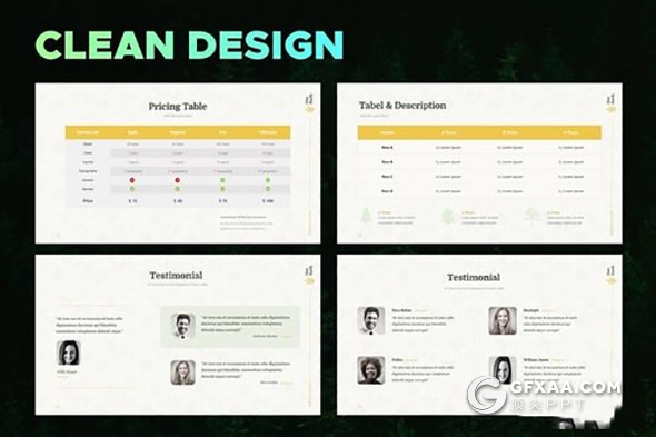 37页生态环境系列PPT模板7种配色 - 顶尖PPT